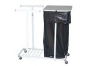 Säckvagn dubbel 100-125L med 4 hjul