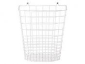 Papperskorg plastad tråd 30L vit