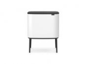 Papperskorg BRABANTIA Bo Touch 3x11L vit