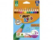 Färgpennna BIC Kids triangel 12 färger