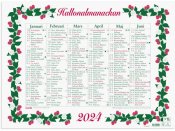 Väggkalender Stora Hallonalmanack - 5010