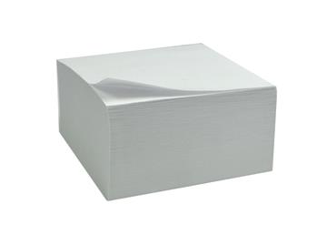 Blockkub limmad vit 10x10cm