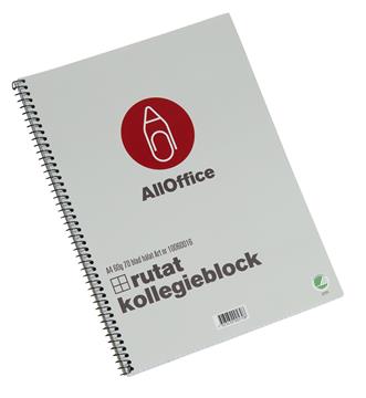 Kollegieblock rutat A4 60g