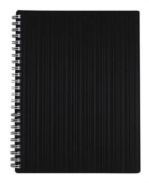 Kollegieblock Barcode PP linjerat svart A5 70 g