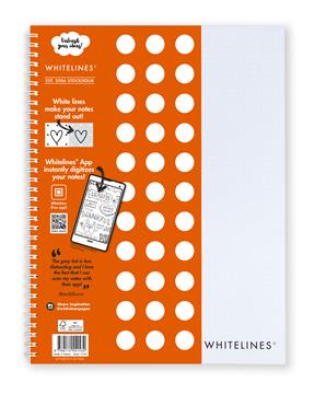 Kollegieblock WhiteLines 60 blad Dotes 80 g FSC A4