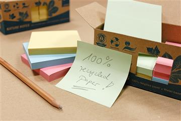 Notisar Info Notes Recycled 100% pastell 75x75mm 12 st / förpackning