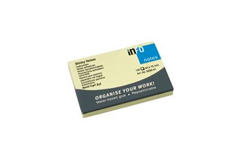 Notisar Info Notes gul 50x75mm 1 st / förpackning