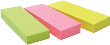 Märkflik Post-it Notes gul, rosa, grön 25x76mm