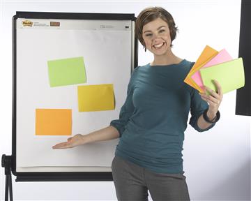 Notisar Post-it Super Sticky Meeting Notes 4-färg 152x203mm 4 st / förpackning