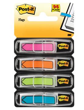 Märkflik Post-it Index Pilar cerise, orange, limegrön, blå