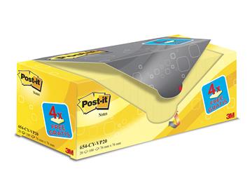 Notisar Post-it VP Canary Gul 100 blad 76x76mm