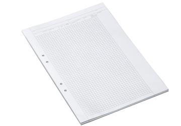 Provskrivningsblad rutat 5x5mm utan standardtryck 70g vikt A3 250 st / förpackning