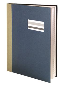 Skrivbok 96 sidor blå A5 70g