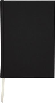Anteckningsbok Linnetextil Linjerad svart A4