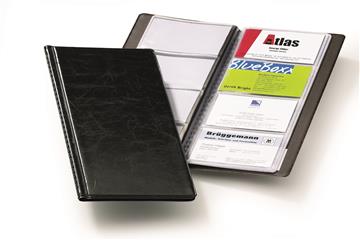 Visitkortsbok Durable 96 kort svart 253x115mm 1 st / förpackning