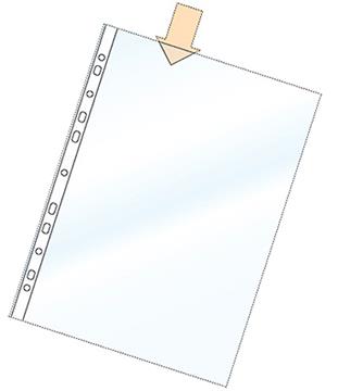 Plastficka PP 0,045mm präglad A4 100 st / förpackning