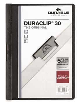 Klämmapp Duraclip 30 ark svart A4 1 st / förpackning