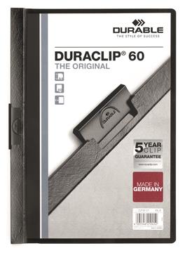 Klämmapp Duraclip 60 ark svart A4 1 st / förpackning