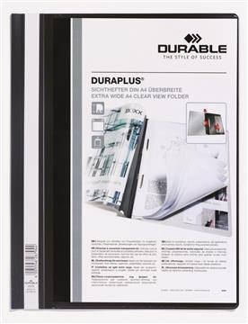 Offertmapp Durable DuraPlus med ficka svart A4 1 st / förpackning