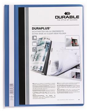 Offertmapp Durable DuraPlus med ficka blå A4 1 st / förpackning