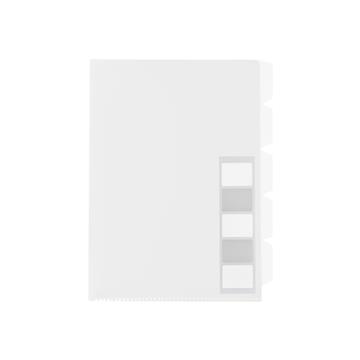 Dokumentmapp 5-flik plast transparent