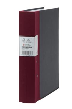 Gaffelpärm Premium Trärygg FSC vinröd A4 60mm