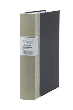 Gaffelpärm Premium Träygg FSC grå A4 60mm