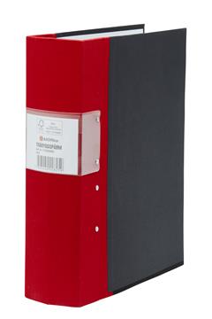 Gaffelpärm Premium Trärygg FSC röd A4 80mm