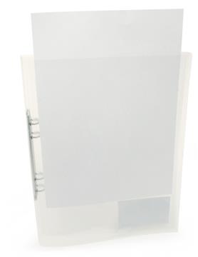 Ringpärm Cristaline 16mm mek med ficka transparent A4