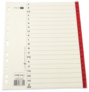 Pärmregister Plus flikförstärkta A-Ö A4+