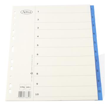 Pärmregister Plus flikförstärkta 1-10 A4+