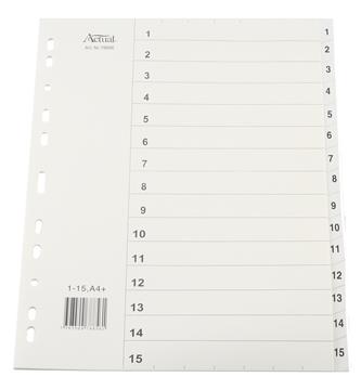 Pärmregister Plus flikförstärkta 1-15 A4+