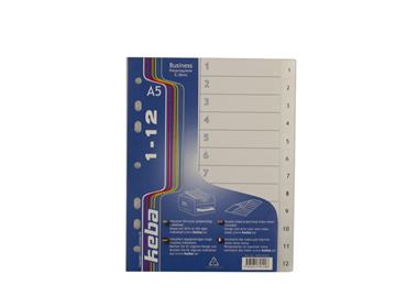 Pärmregister Keba Business plast 1-12 A5
