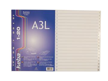 Pärmregister Keba Business plast 1-20 A3L