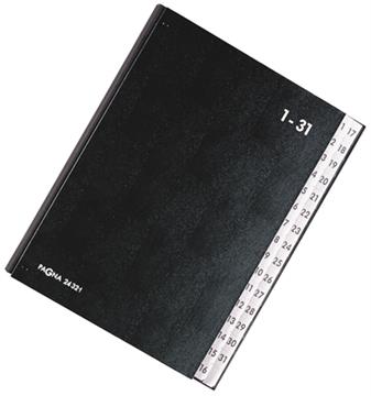 Sorteringsportfölj kartong 1-31 svart 270x345mm 1 st / förpackning