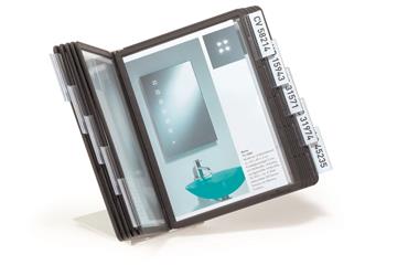 Bordsställ Durable Vario 10 paneler svart A5 1 st / förpackning