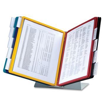 Bordsställ/Väggställ Durable Vario Pro 10 10 paneler sorterade färger A4 1 st / förpackning