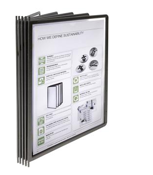 Panel Durable Sherpa med Pin svart A4 5 st / förpackning