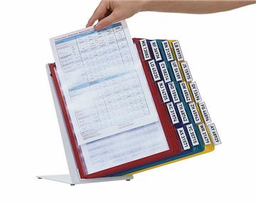 Bordsställ Durable Vario 20 paneler blandade färger A4 1 st / förpackning