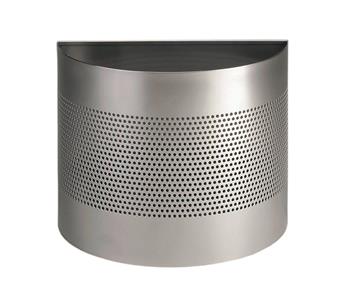 Papperskorg Durable Metall semi-circle silver 20 lit