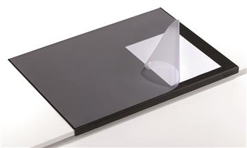 Skrivunderlägg Durable med kantskydd PVC svart 65x50cm
