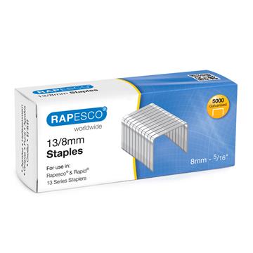 Häftklammer Rapesco 13/8 5000st/fp 5000 st / förpackning