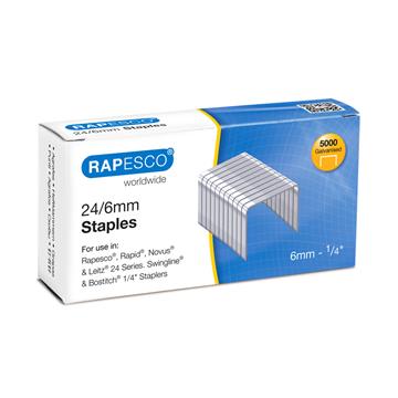 Häftklammer Rapesco 24/6 Standard 5000st/fp 5000 st / förpackning