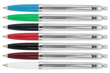 Kulspetspenna Ballograf Epoca chrome sv.arkiv sort.färger