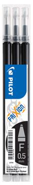 Kulpatron Pilot Frixion Clicker svart 0,5 3 st / förpackning