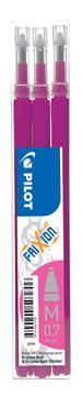Kulpatron Pilot Frixion Clicker rosa 0,7 3 st / förpackning