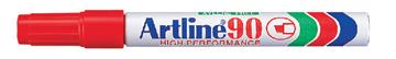 Märkpenna Artline 90 röd medium