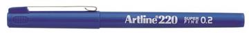 Fiberpenna Artline 220 blå 0,2