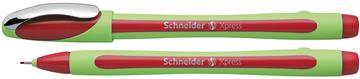 Fiberpenna Schneider Xpress röd 0,8