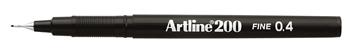 Fiberpenna Artline 200 svart 0,4mm
